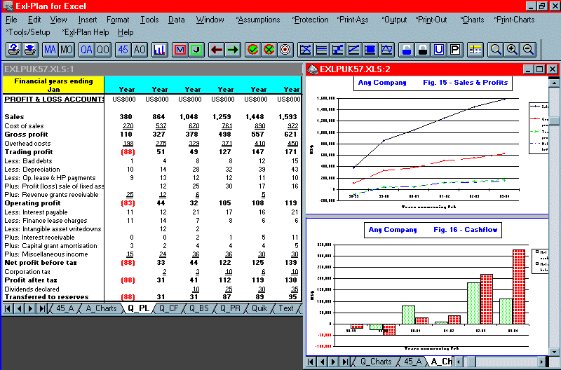 Exl-Plan Ultra 2.61 software screenshot
