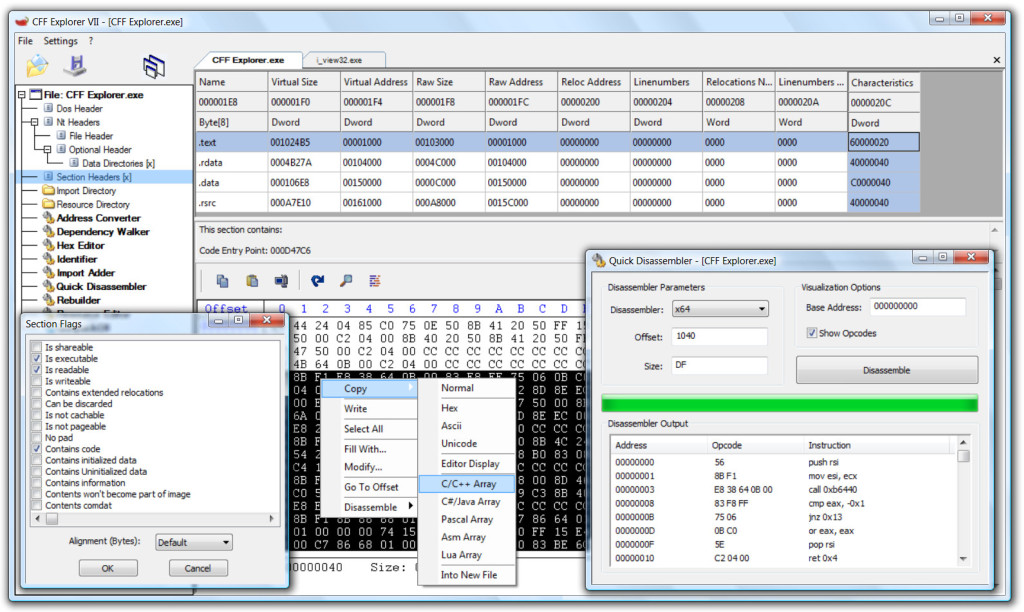 Explorer Suite IV software screenshot