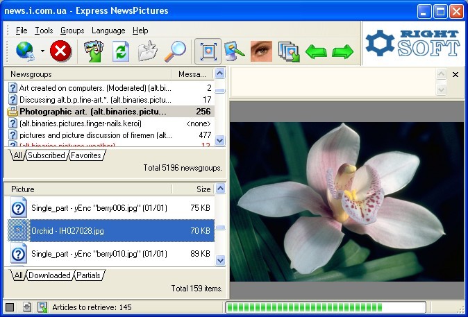 Express NewsPictures 2.41 software screenshot
