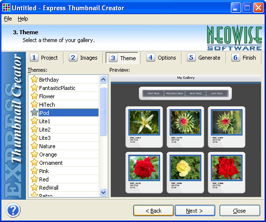 Express Thumbnail Creator 1.81 software screenshot
