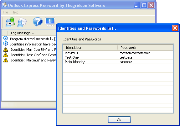 Express and Mail 2.2 software screenshot