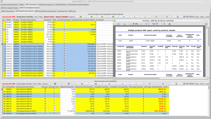 ExpressMRP 2.0.0 software screenshot