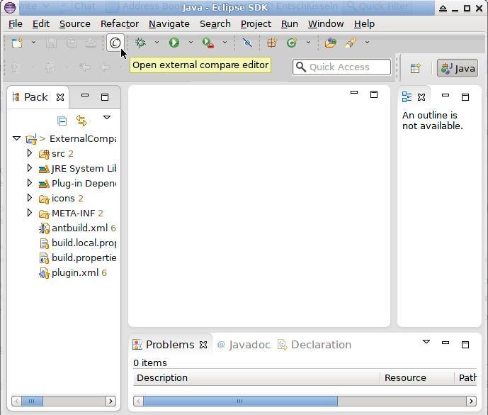 ExternalCompare Eclipse Plug-in 1.0.0 software screenshot