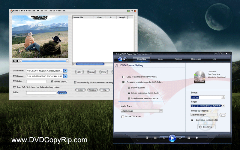 Extra DVD Copy Creator 8.2 software screenshot