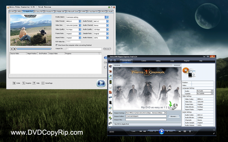 Extra DVD Ripper + Video Converter 8.2 software screenshot