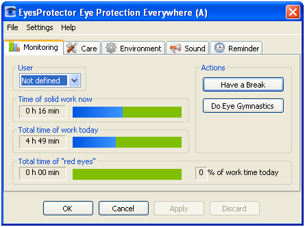 EyesProtector 10.08-03-2016 software screenshot