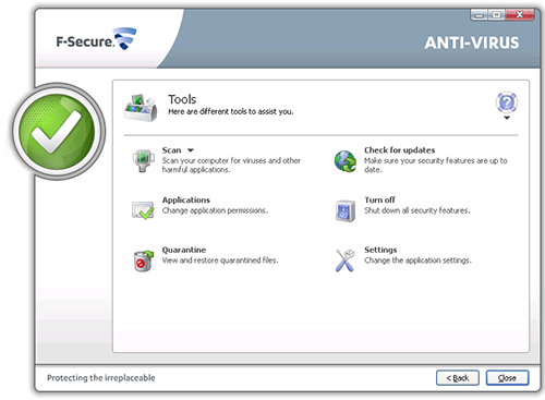 F-Secure Antivirus 16.3 software screenshot