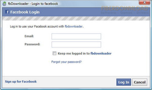 FBDownloader 1.0.1.0 software screenshot