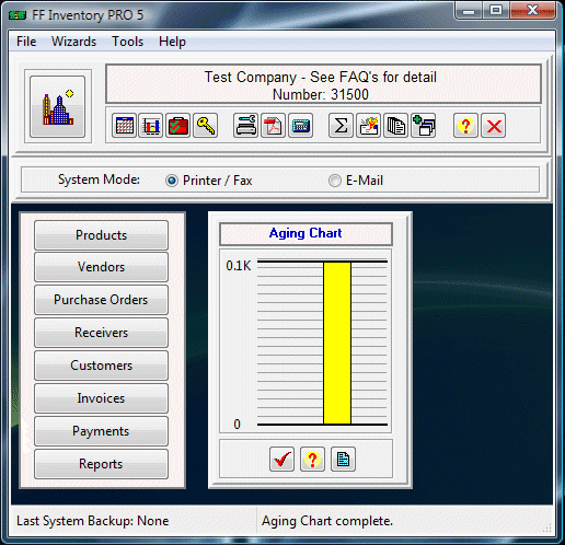 FF Inventory Pro 5 software screenshot