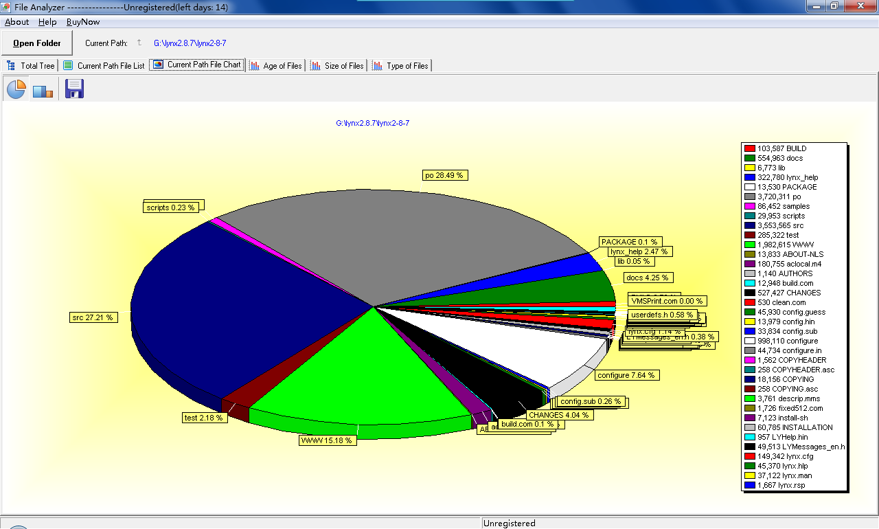 FMS File Analyzer 3.1.7 software screenshot