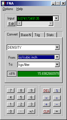 FNA 1.31a software screenshot