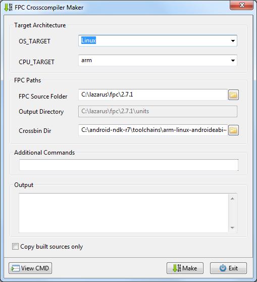 FPC Crosscompiler Maker  software screenshot