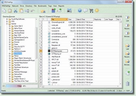 FRSFileMgr 4.0.0 software screenshot