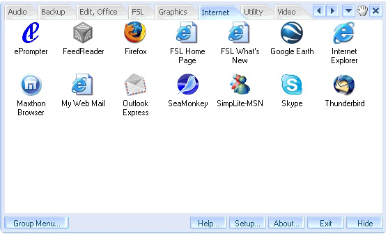 FSL Launcher 1.1.4.4 software screenshot