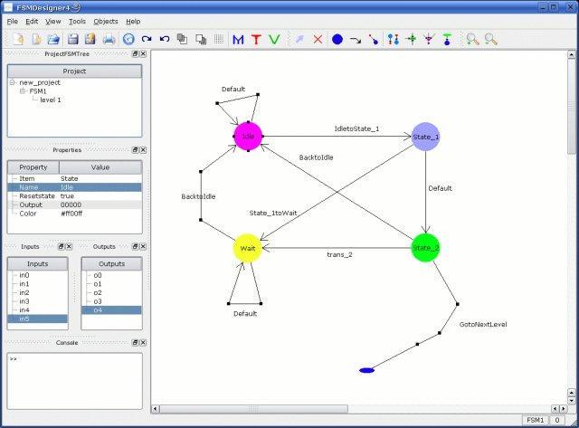 FSM Designer 5.2.0 software screenshot