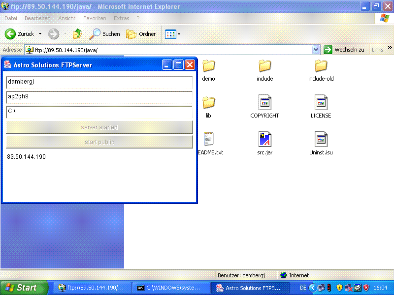 FTPSuite 1.0 software screenshot