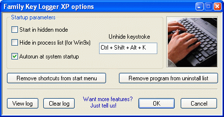 Family Keylogger 4.80 software screenshot
