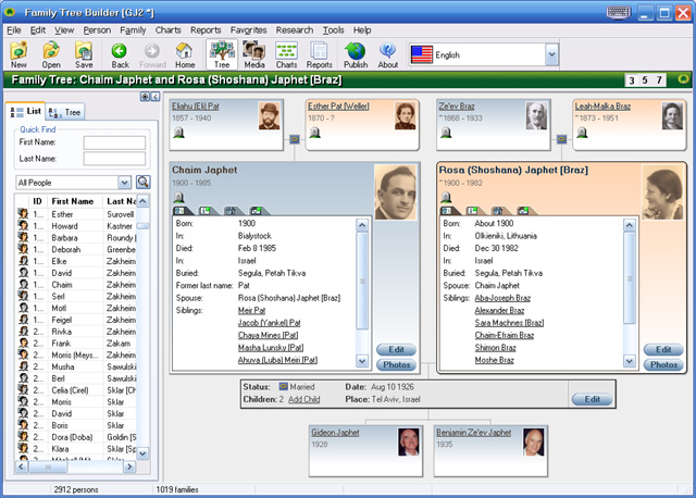 Family Tree Builder 8.0.0.8390 software screenshot