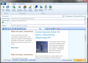 Fast Email Sender 5.1.0 software screenshot