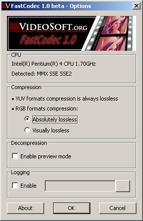 FastCodec 1.0 software screenshot