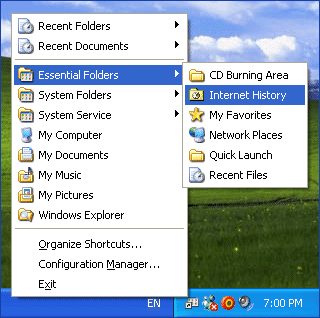 Favorite Shortcuts 1.8.3 software screenshot
