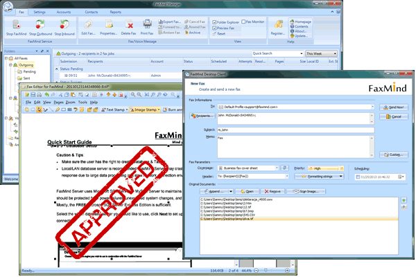 FaxMind Server 5.7.5.24  software screenshot