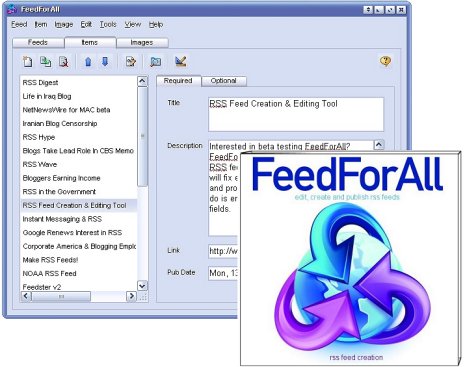 FeedForAll 2.0.3.1 software screenshot