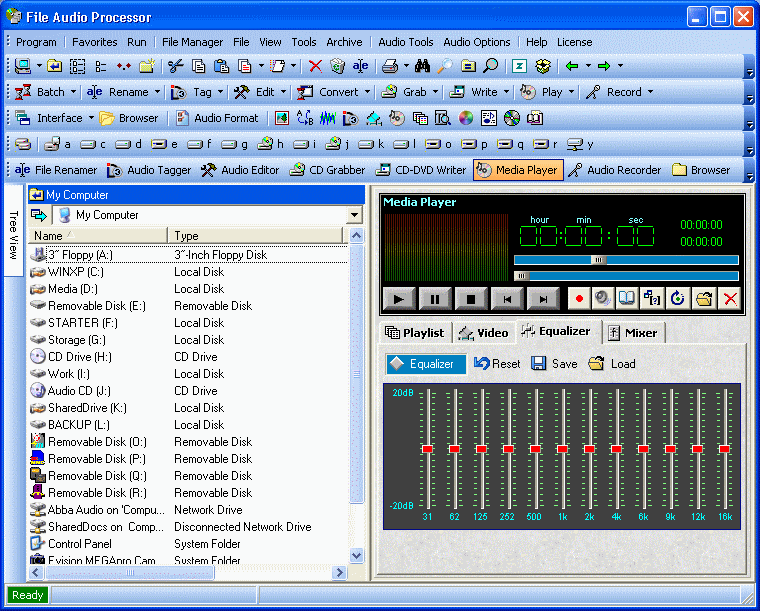 File Audio Processor 4.1 software screenshot