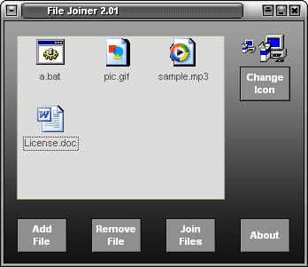 File Joiner 2.4.1 software screenshot