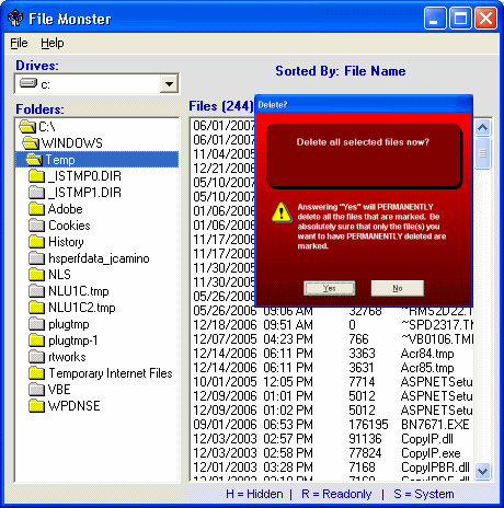 File Monster 2.9.8.054 software screenshot