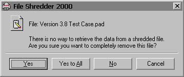 File Shredder 2000 4.3 software screenshot
