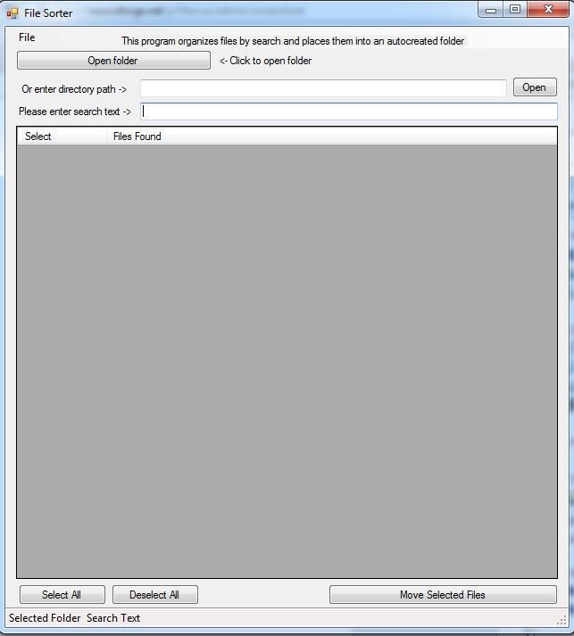 File Sorter 3 software screenshot