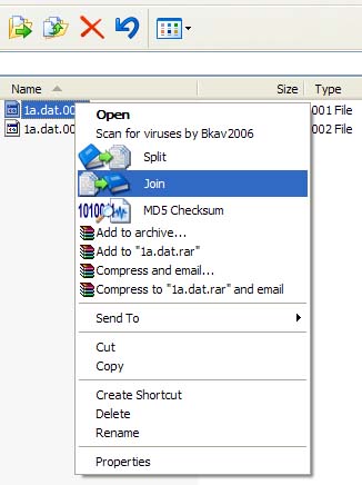File Splitter and Joiner 3.3 software screenshot