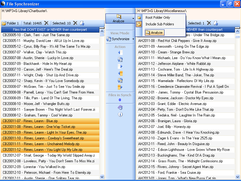 File Synchronizer 4.0.5 software screenshot