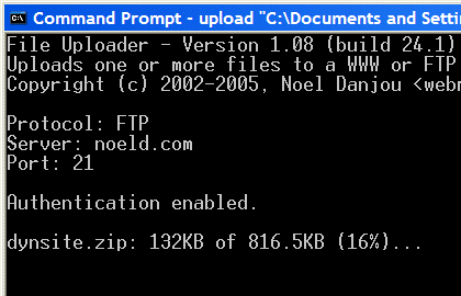File Uploader 1.12 software screenshot