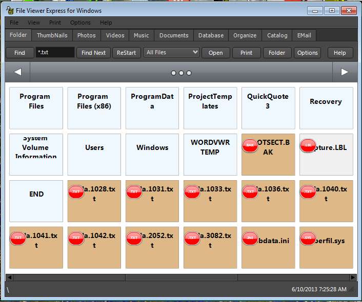 File Viewer Express 3.4 software screenshot