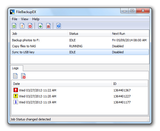 FileBackupEX 1.0.0.6 software screenshot