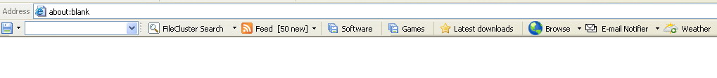 FileCluster Toolbar 1.35 software screenshot