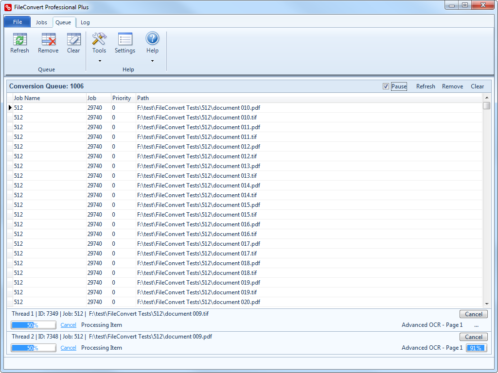 FileConvert Professional 10.0.0.17 software screenshot