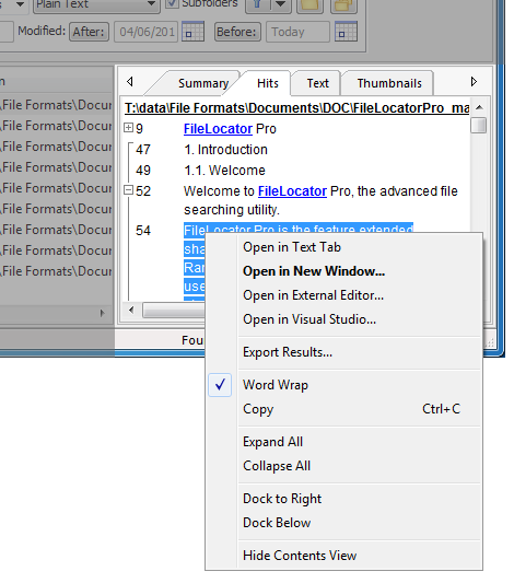 FileLocator Pro Portable 8.2.2735 software screenshot