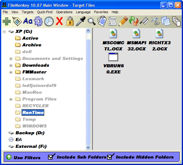 FileMonkey 10.88 software screenshot