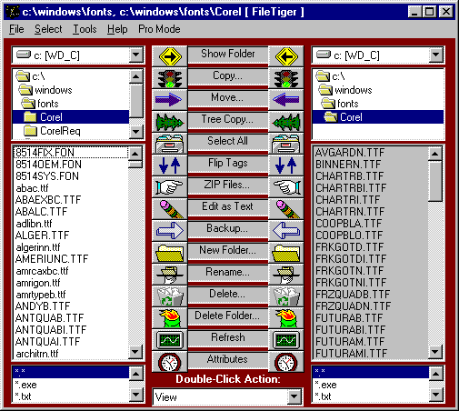 FileTiger 1.32 software screenshot