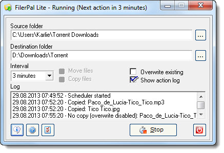 FilerPal Lite 3.01.00 software screenshot