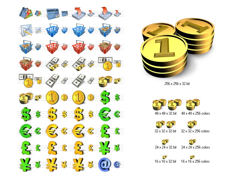 Financial Icon Library 4.3 software screenshot