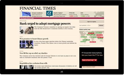 Financial Times News 1.6 software screenshot