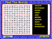 Find The Words Game 1.00 software screenshot