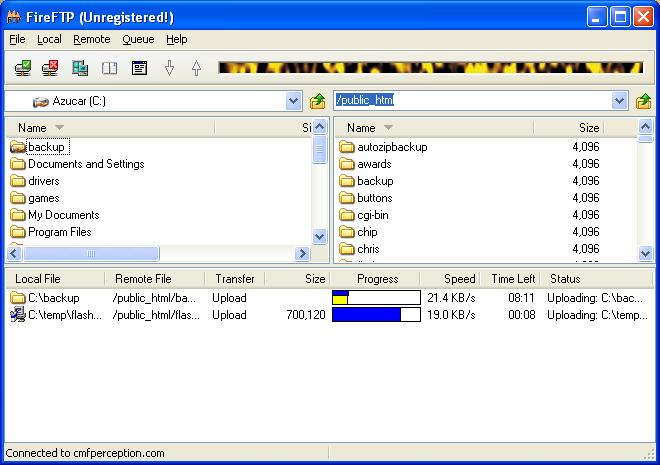 FireFTP 2.0.24 software screenshot
