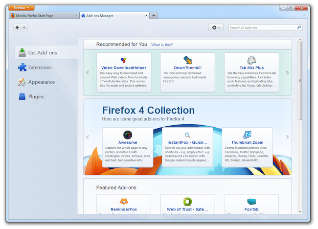 Firefox 54.0 software screenshot