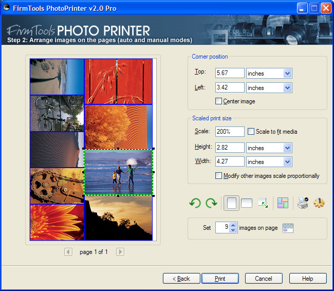 FirmTools PhotoPrinter Pro 2.0 software screenshot