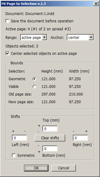 Fit Page To Selection 1.3 software screenshot